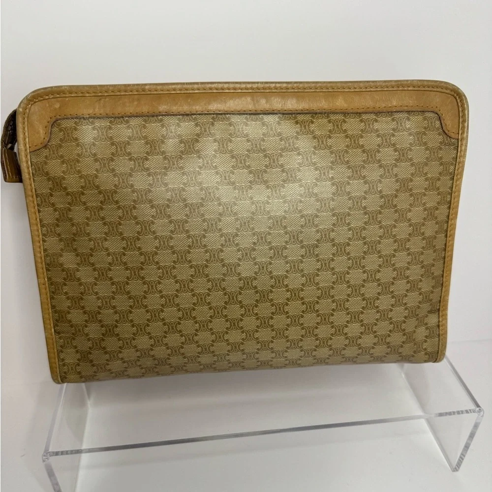 Celine Vintage Macadam Triomphe Clutch Pouch - Picture 4 of 16